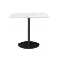 Modern Square Dining Table with Marble Top